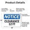 Signmission Clearance 12 Ft, 18 in W x Rectangle, Aluminum OS-2PACK-NS-A-1218-L-10662 - alternate 6